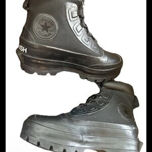 Converse | Shoes | Converse Black And Gray Hightop Boots  display picture 3